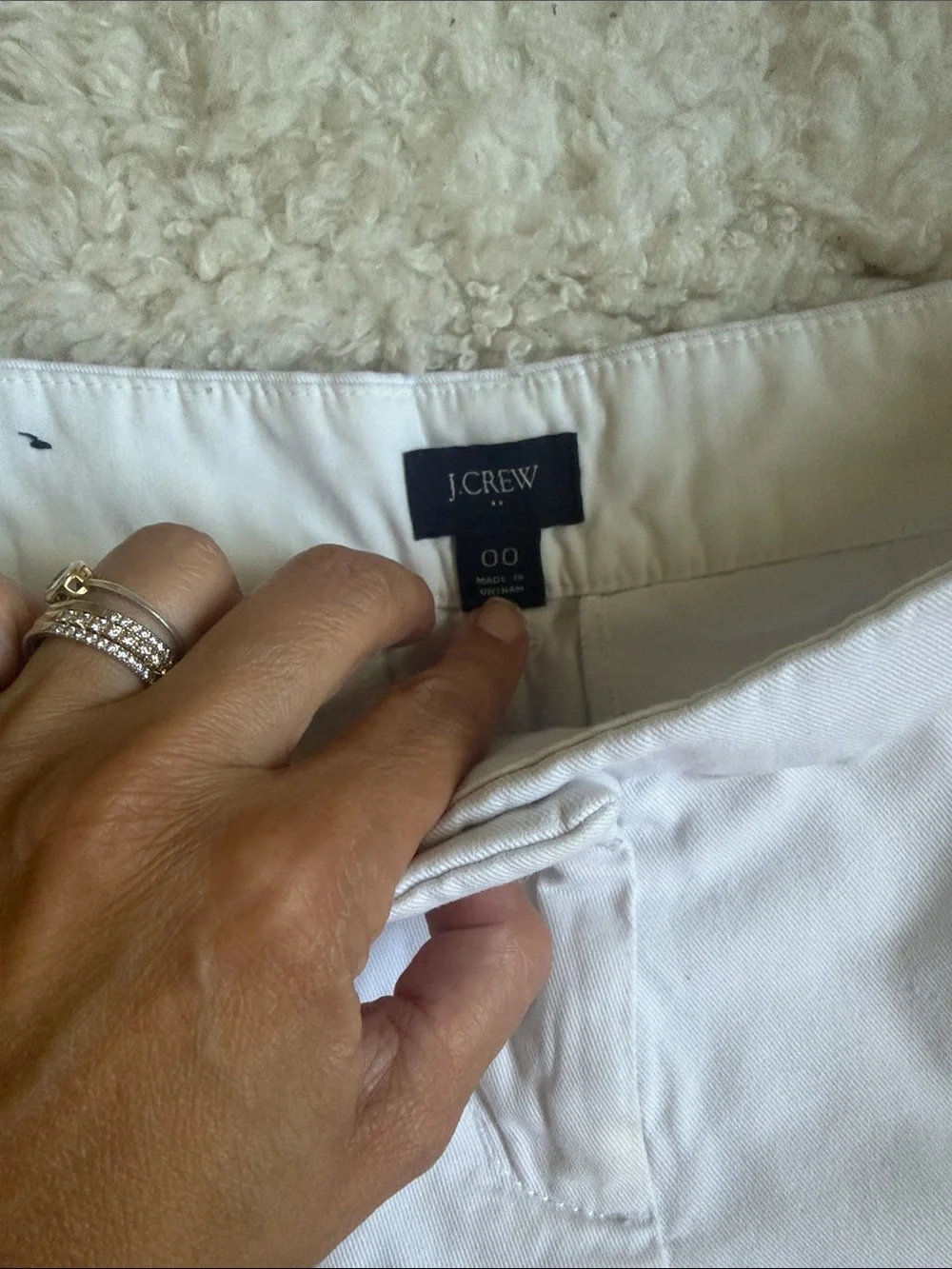 J.Crew Women's White Chino Shorts
